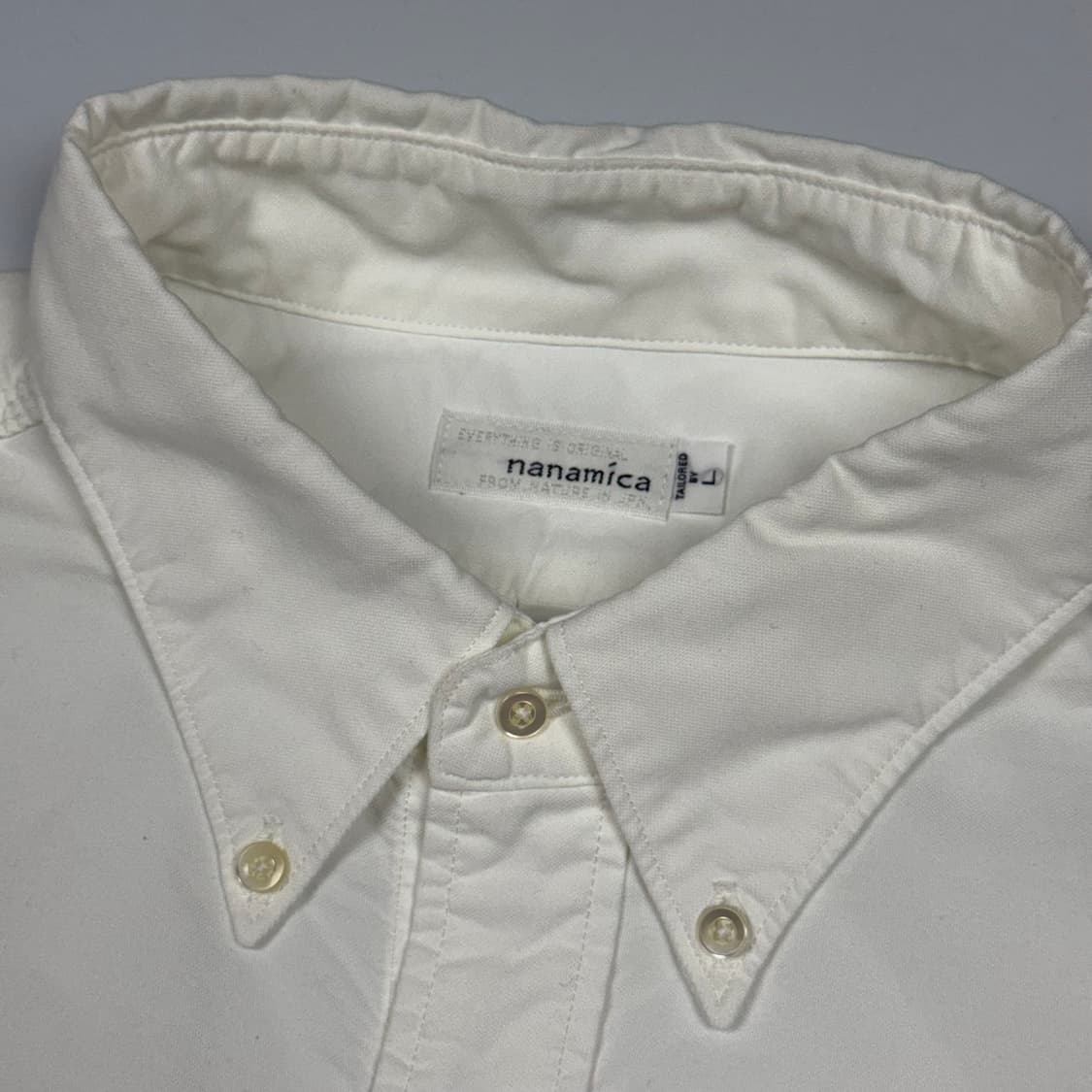 (105) 나나미카 버튼다운 윈드 셔츠 화이트 상품이미지6
