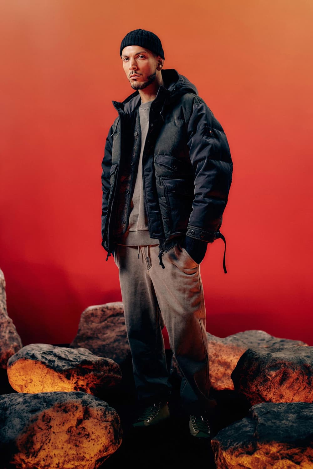 이스트로그x시리즈 밀리터리 다운 파카 m 상품이미지6