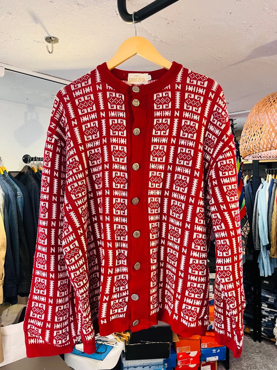 잔첸 코인 버튼 니트 가디건 상품이미지1