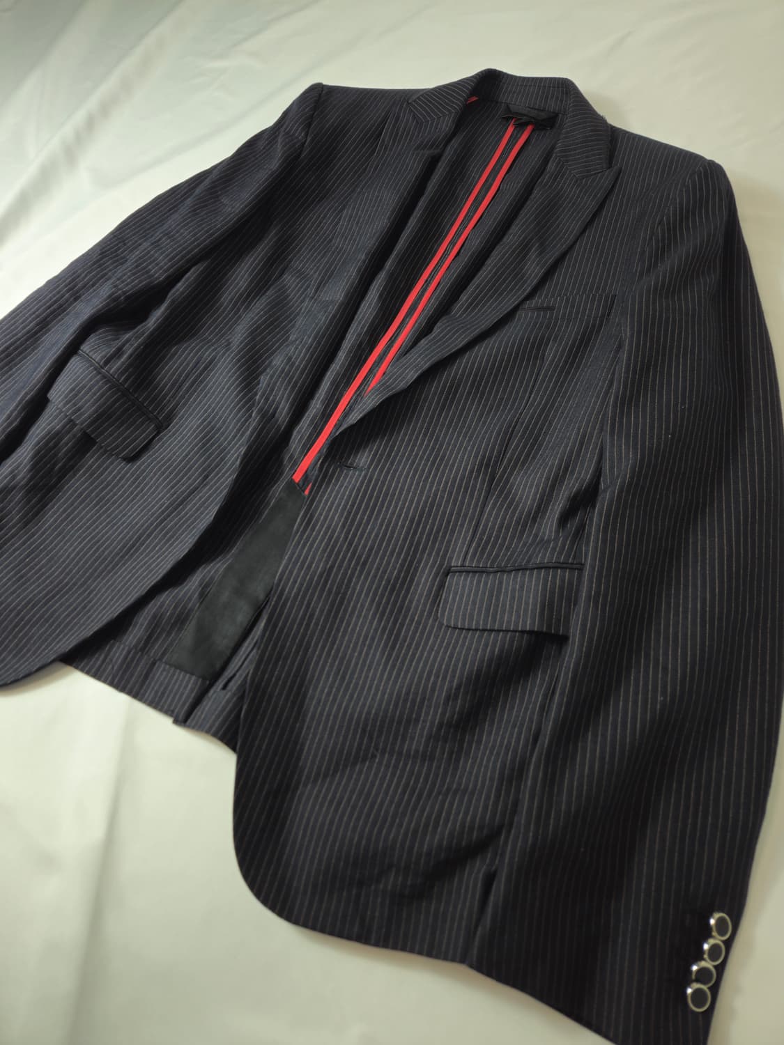 DIESEL 디젤 블랙골드 스트라이프 블레이저 정장 자켓 50 상품이미지1