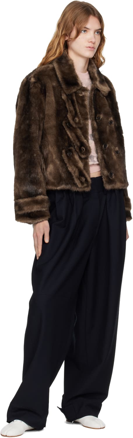 Open YY 오픈와이와이 토글 퍼자켓 브라운 상품이미지7