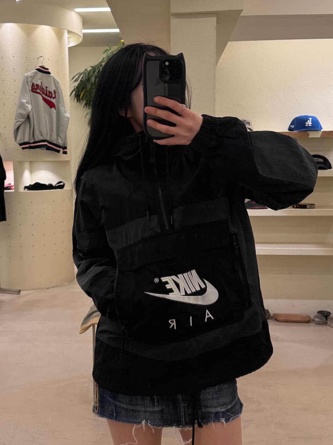 나이키 에어 빅로고 배색 아노락 U83 상품이미지1