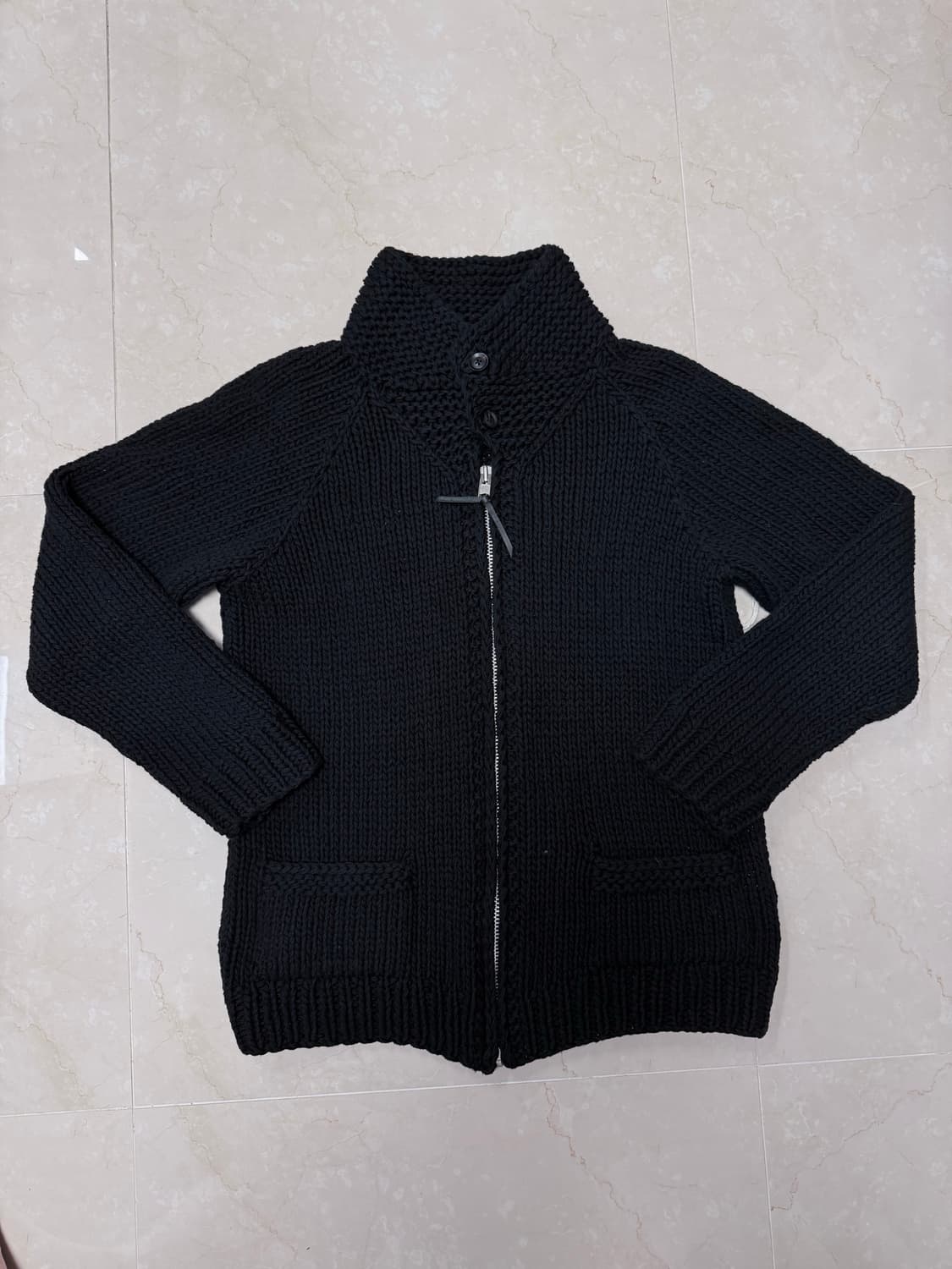 Yohji Yamamoto pour homme 백로고 프린지 가디건 상품이미지2