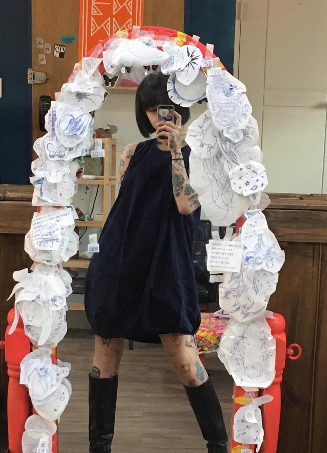 엔지니어드가먼츠 벌룬핏 미니 원피스 상품이미지1