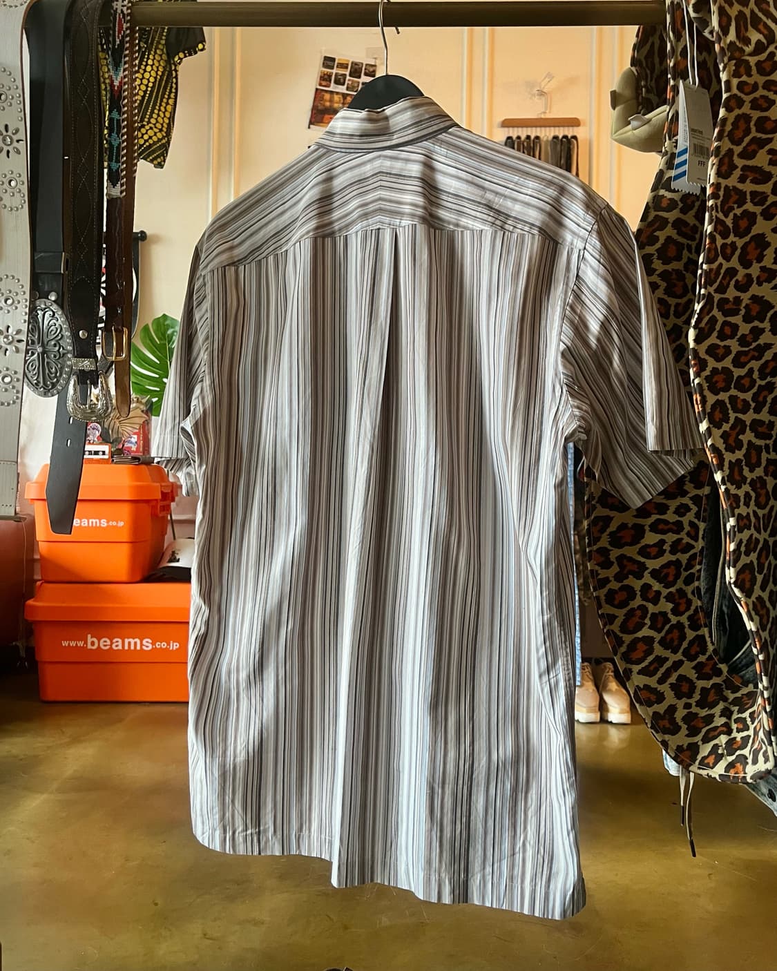 2000s BURBERRY London 1/2 Stripe Shirt 상품이미지7