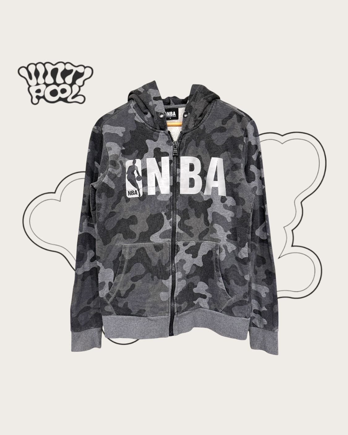 NBA 카모플라쥬 후드집업 M 그레이 상품이미지1