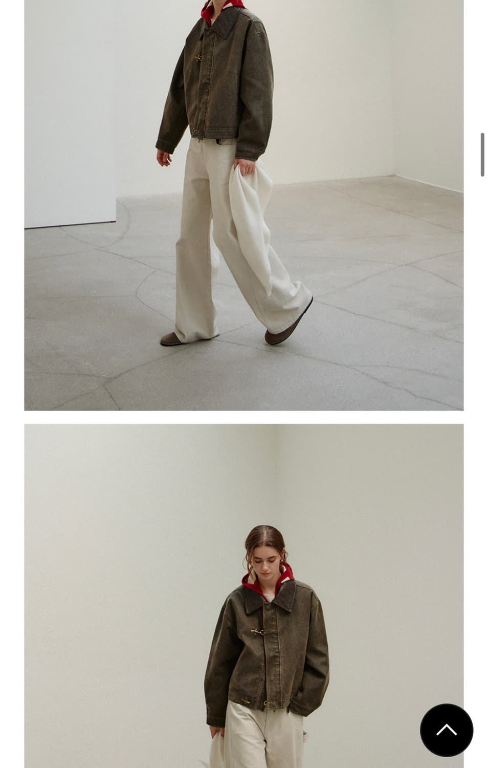 HANE 하네 플레인 버클 레더 자켓_Olive Drape 상품이미지10