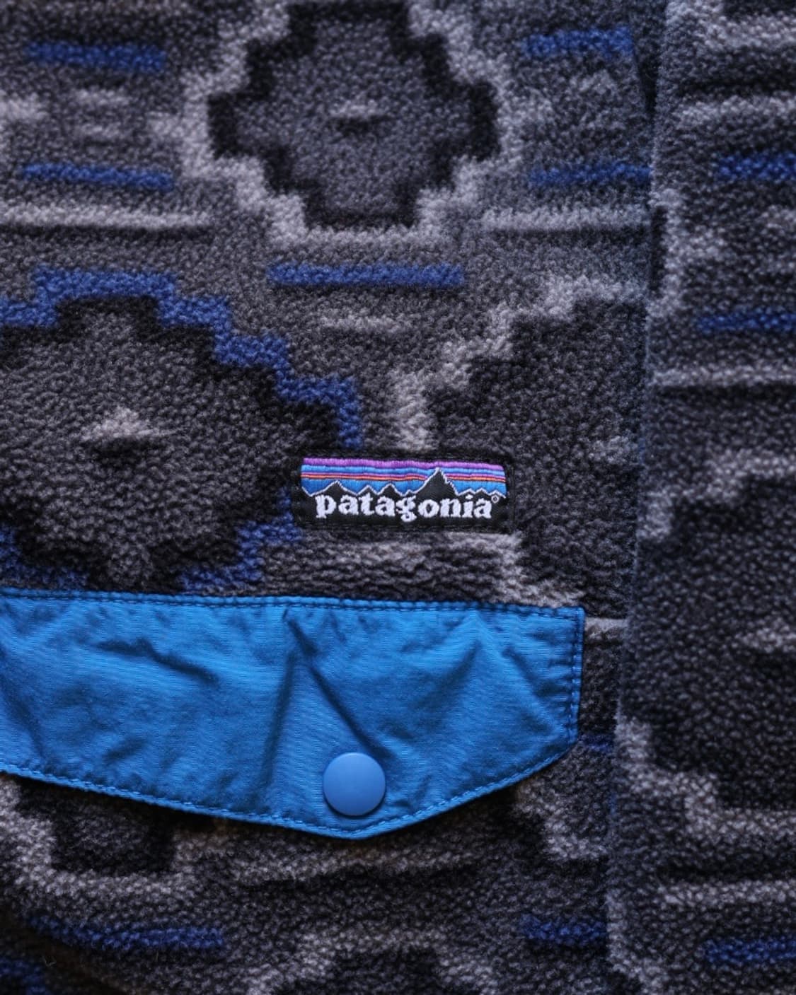 파타고니아 10s YFO 패턴 아즈텍 신칠라 스냅티 플리스 상품이미지5