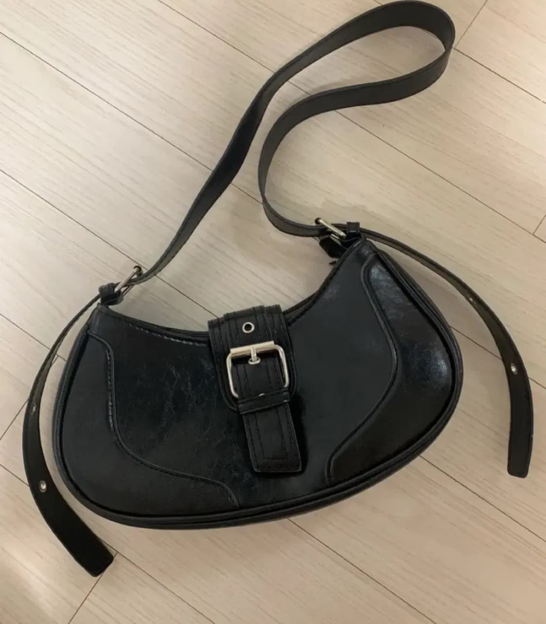 샵사이다) 블랙 숄더백 상품이미지1