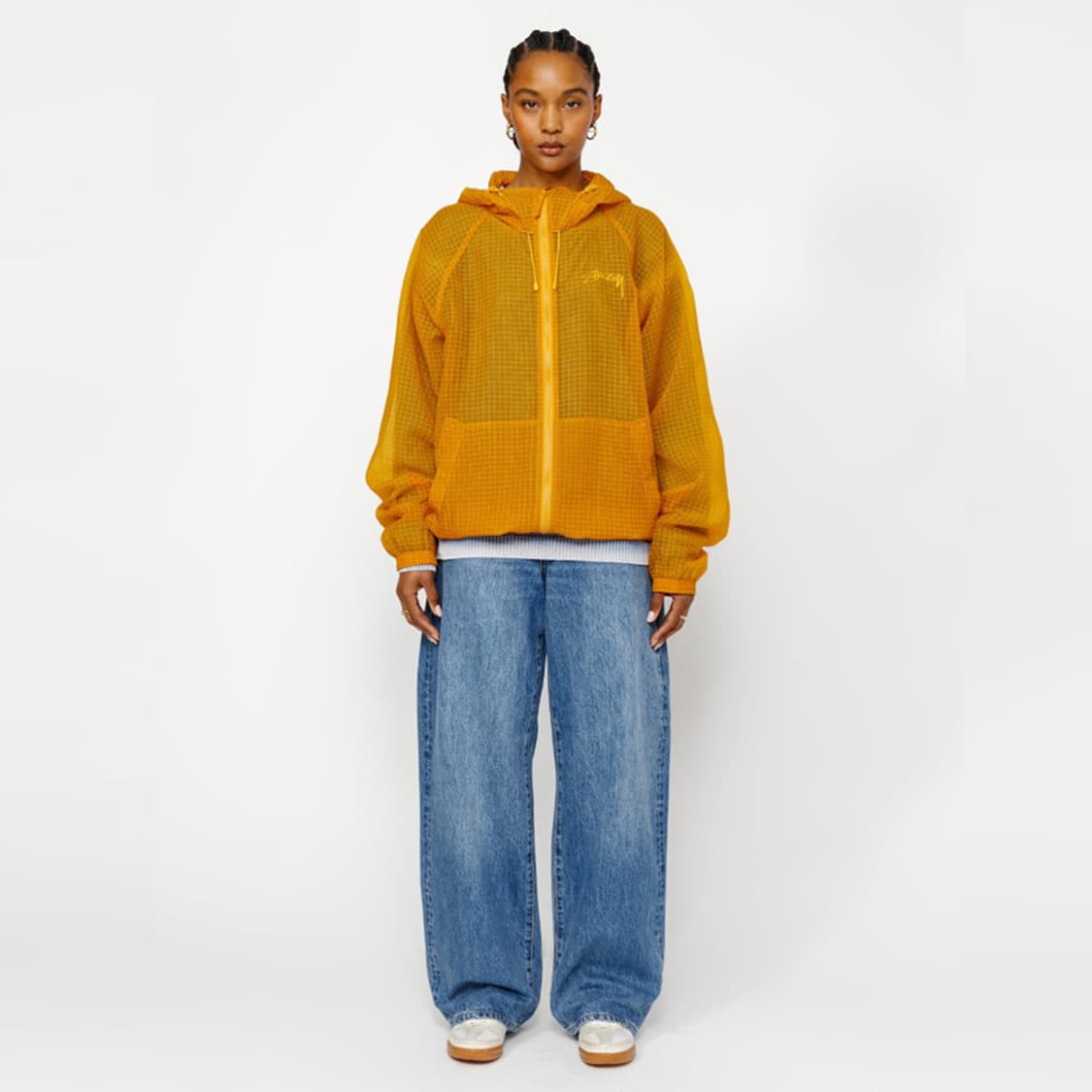 새상품 스투시 비치 쉘 트랜스패런트 립스탑 바람막이 자켓 상품이미지5