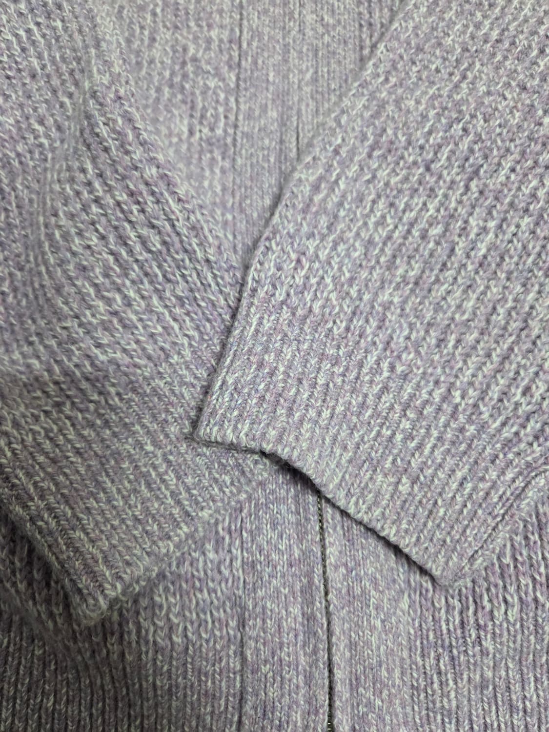 yiyae 니트 집업 퍼플 m 사이즈 상품이미지3