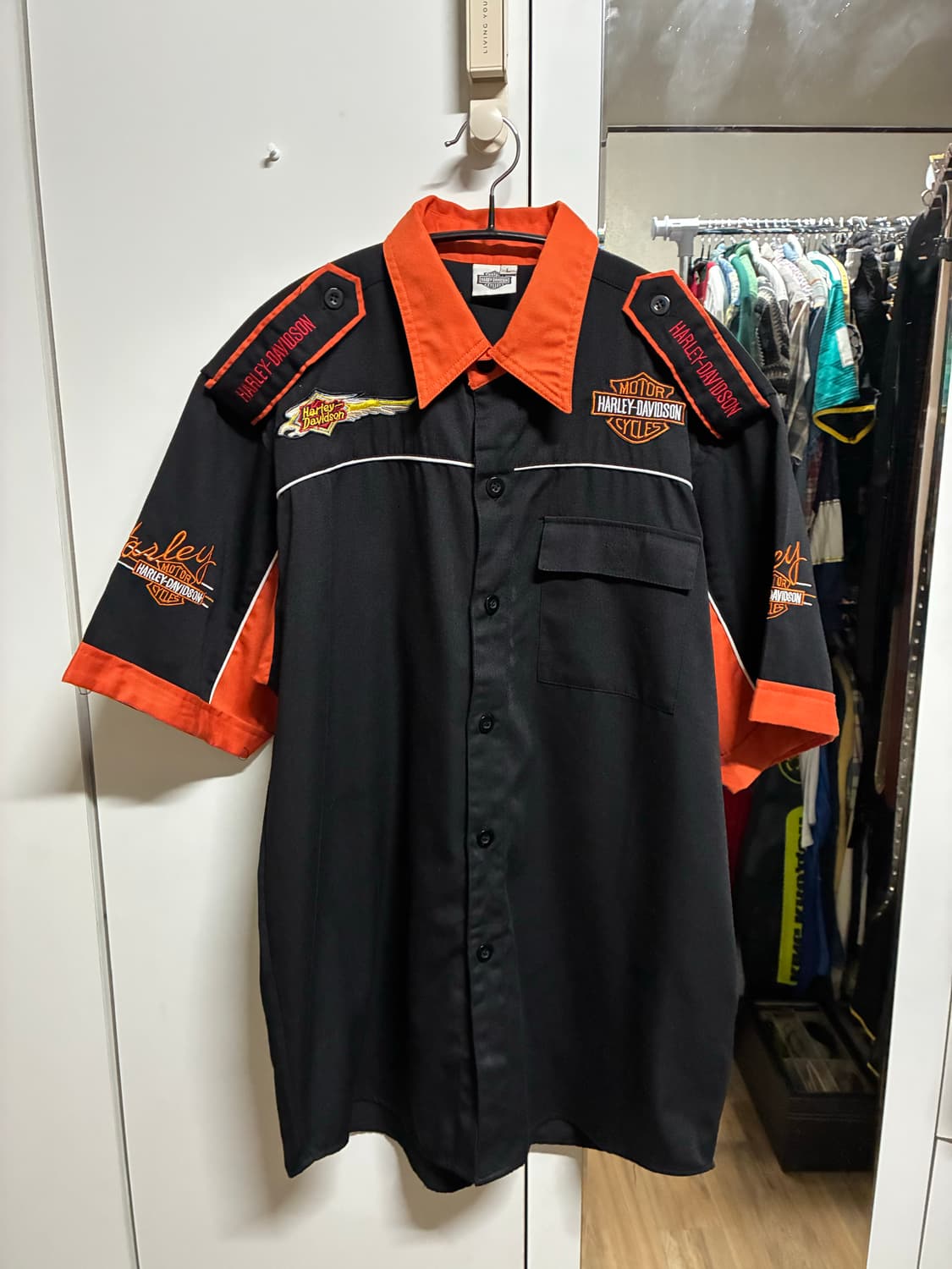 👕 [새상품] 할리데이비슨 반팔 셔츠 L/100 상품이미지1