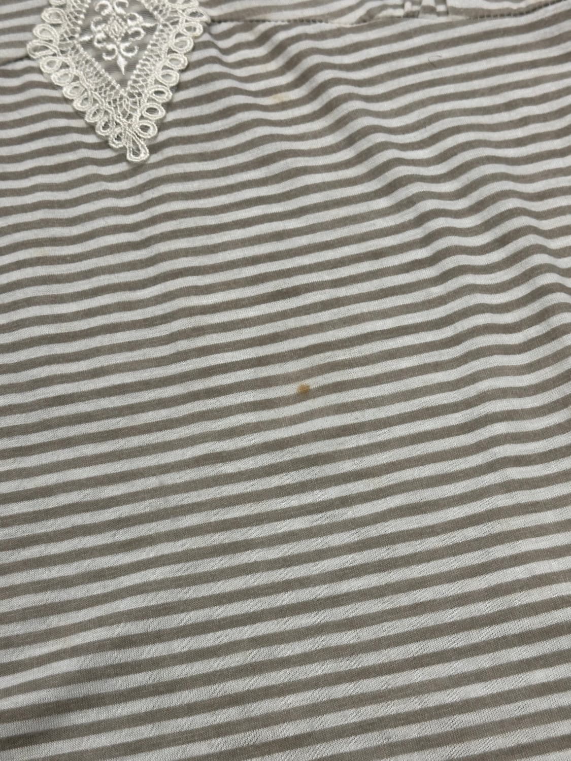 OS)Japanese vintage 여성 스트라이프 레이스 나시 (이염) 상품이미지4