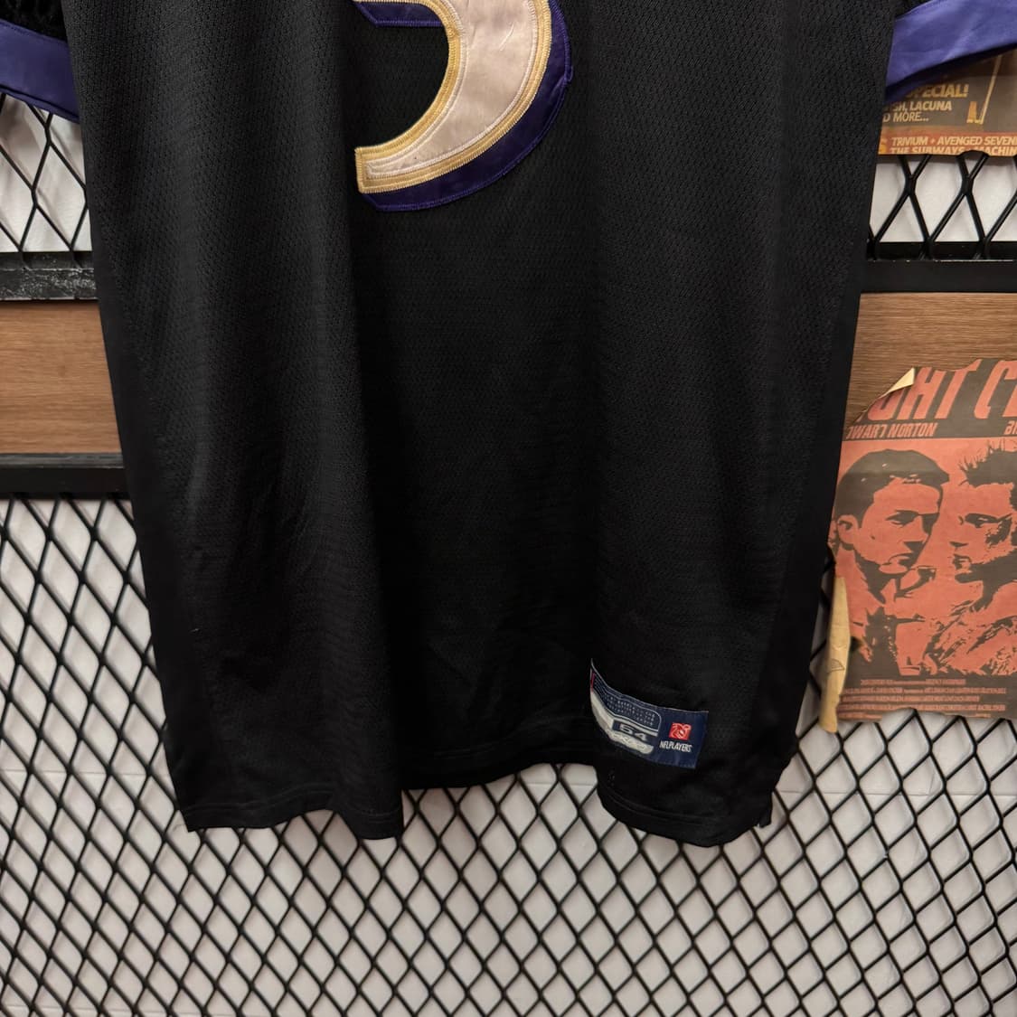 00s 리복 X NFL 온 필드 어센틱 저지 블랙 퍼플 상품이미지6