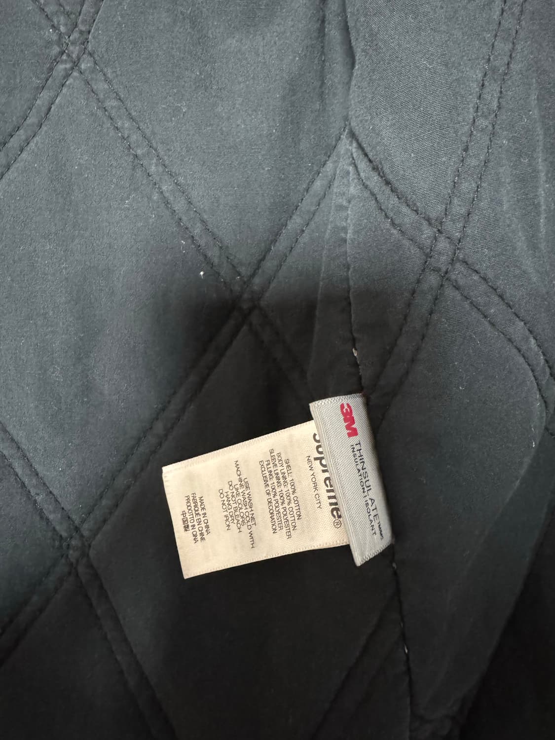 슈프림 올드 잉글리쉬 캔버스 워크 자켓 블랙 - 25SS (L) 상품이미지8