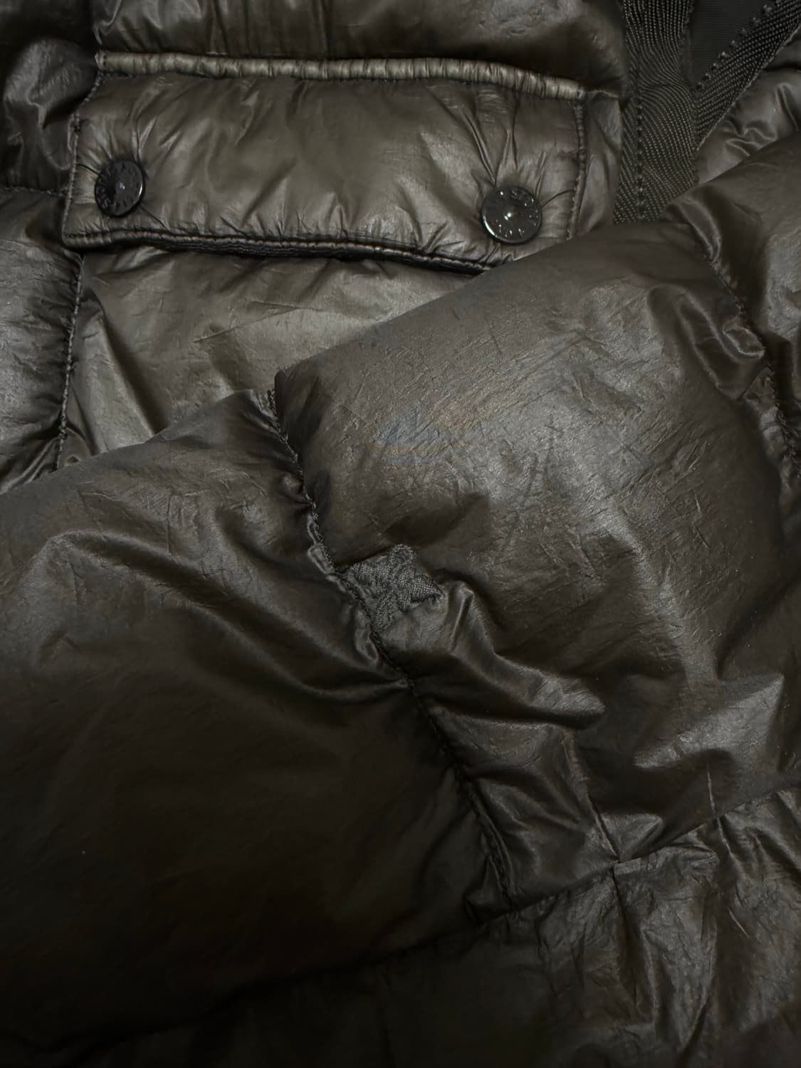 스톤아일랜드 가먼트다잉 다운패딩 상품이미지6