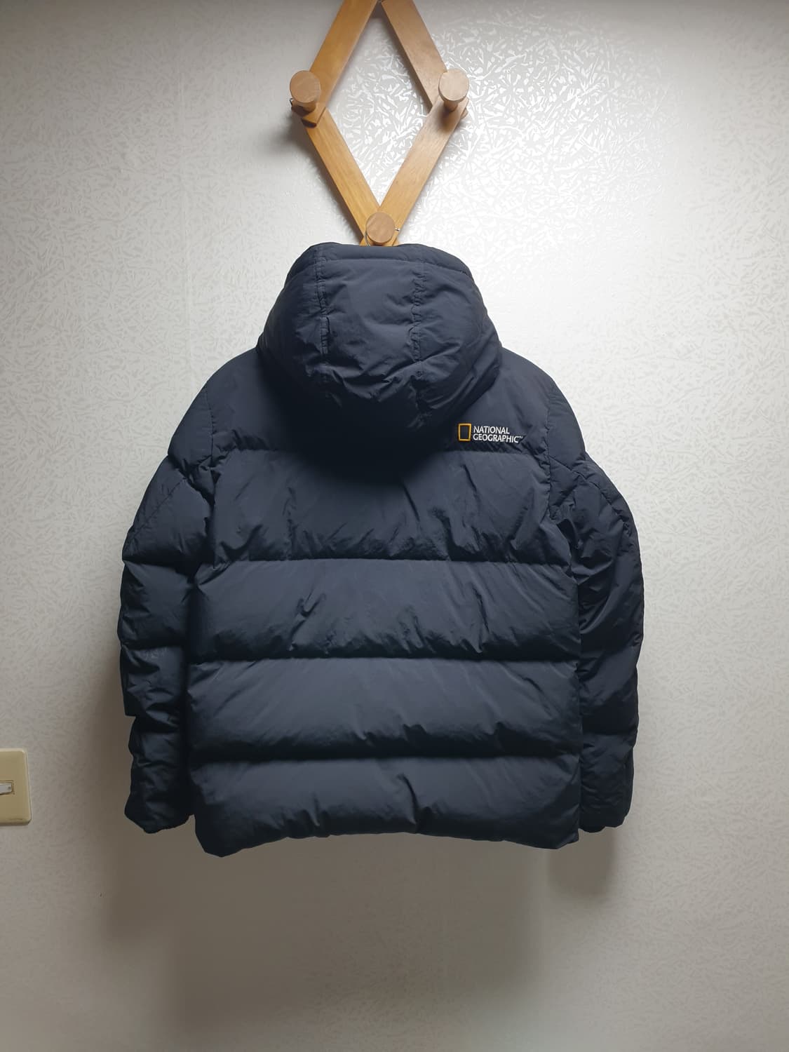 [남95] 내셔널지오그래픽 블랙 패딩 후디 상품이미지10