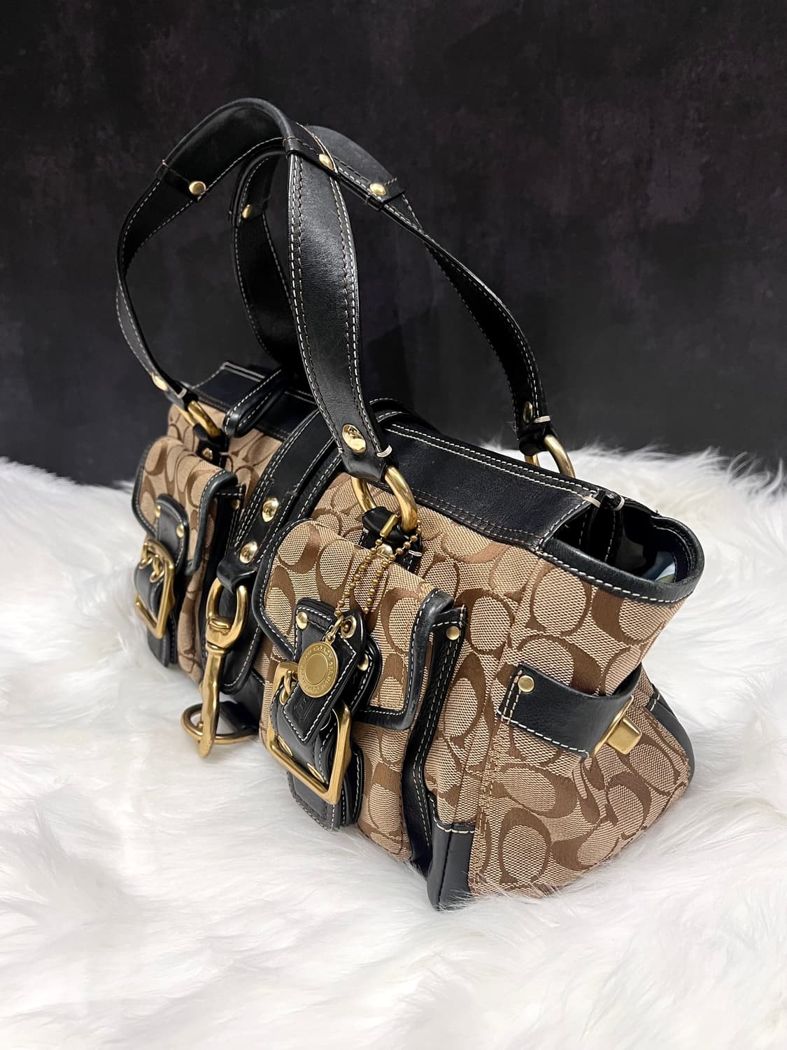 Rare coach 65주년 Legacy Mandy 아카이브 사첼백 상품이미지7