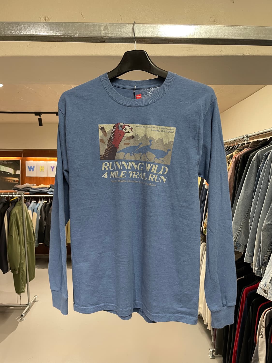 빈티지 롱슬리브 티셔츠(블루)   상품이미지8