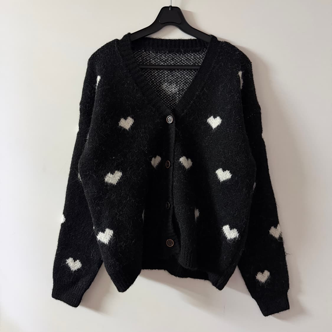 새상품 여자 브이넥 하트 가디건 상품이미지1