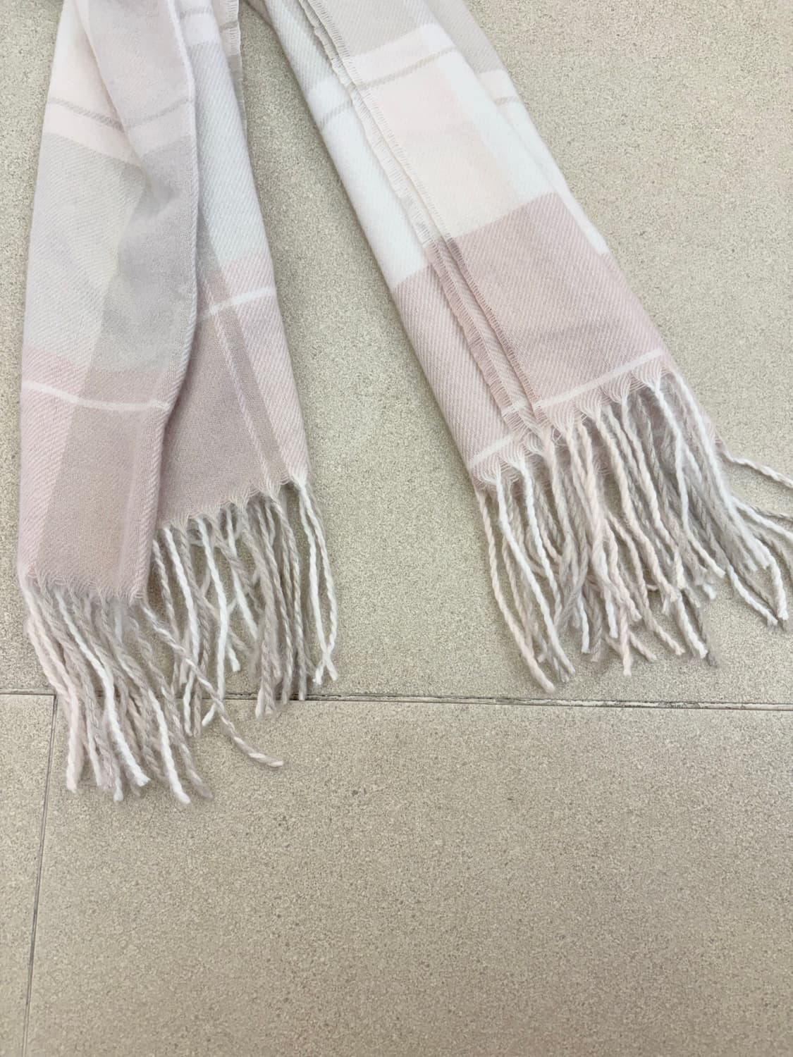 리즈리사 체크 목도리 상품이미지2