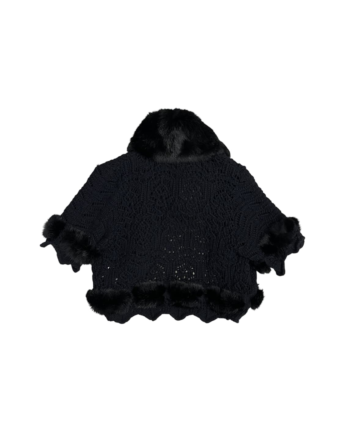 크리스찬 디올 숏 슬리브 퍼 디테일 크로셰 자켓 상품이미지5