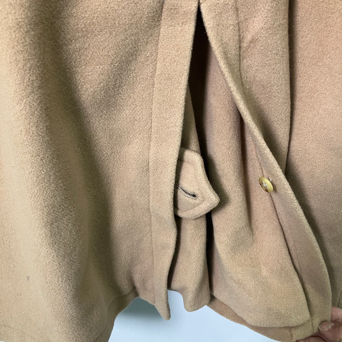 랄프 로렌 베이지 울 블렌드 발마칸 코트  상품이미지7