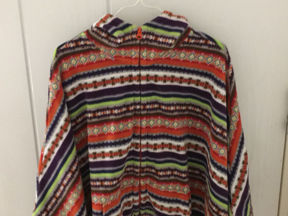 노르딕 패턴 판초  상품이미지1