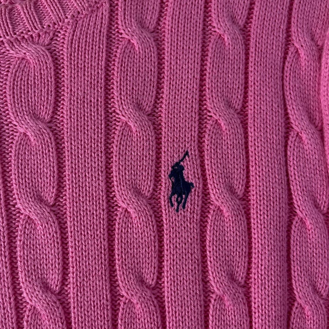 95 폴로랄프로렌 핑크 꽈배기 니트  상품이미지3