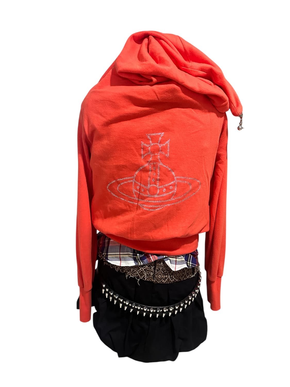 비비안웨스트우드 orb 지퍼 드레이핑  후드집업 상품이미지1