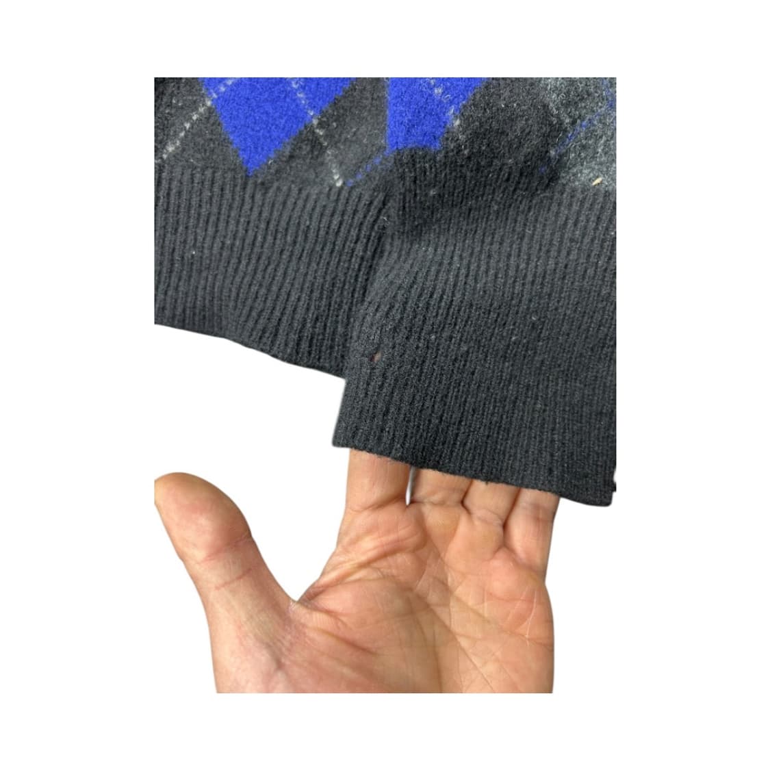 OS) 폴로 랄프로렌 블랙 블루 아가일 램스울 니트 스웨터 TK-028 상품이미지4