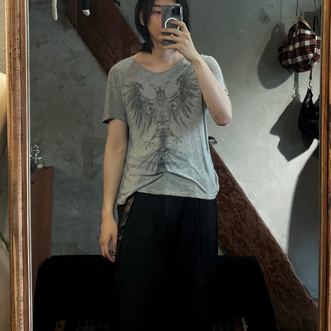 11ss 알렉산더 맥퀸 이글 프린팅 티셔츠 상품이미지3