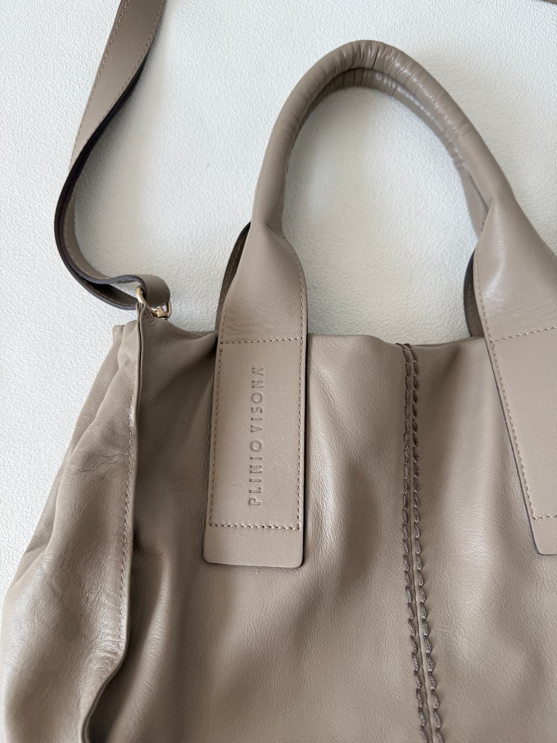 PLINIO VISONA 레더 크로스 토트백(ITALY) 상품이미지6