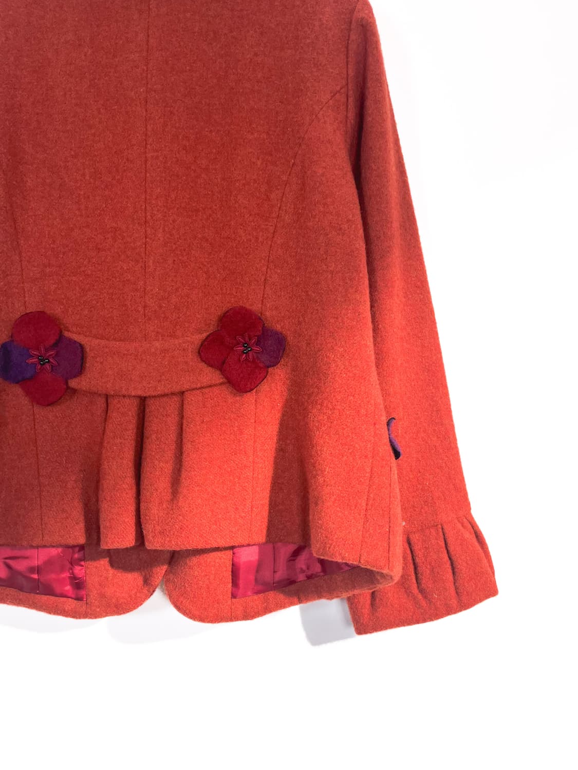 빈티지 울 플라워 코사지 자켓 상품이미지10