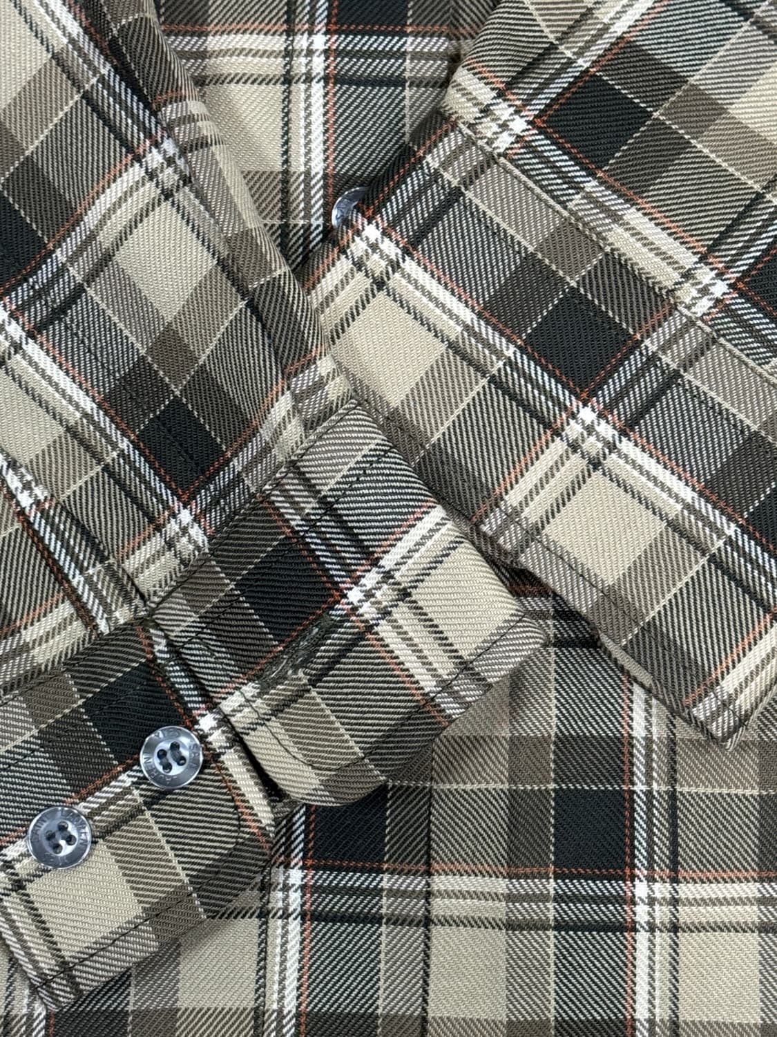 입생로랑 클래식 체크 와이셔츠 사이즈100 새상품수준 상품이미지4