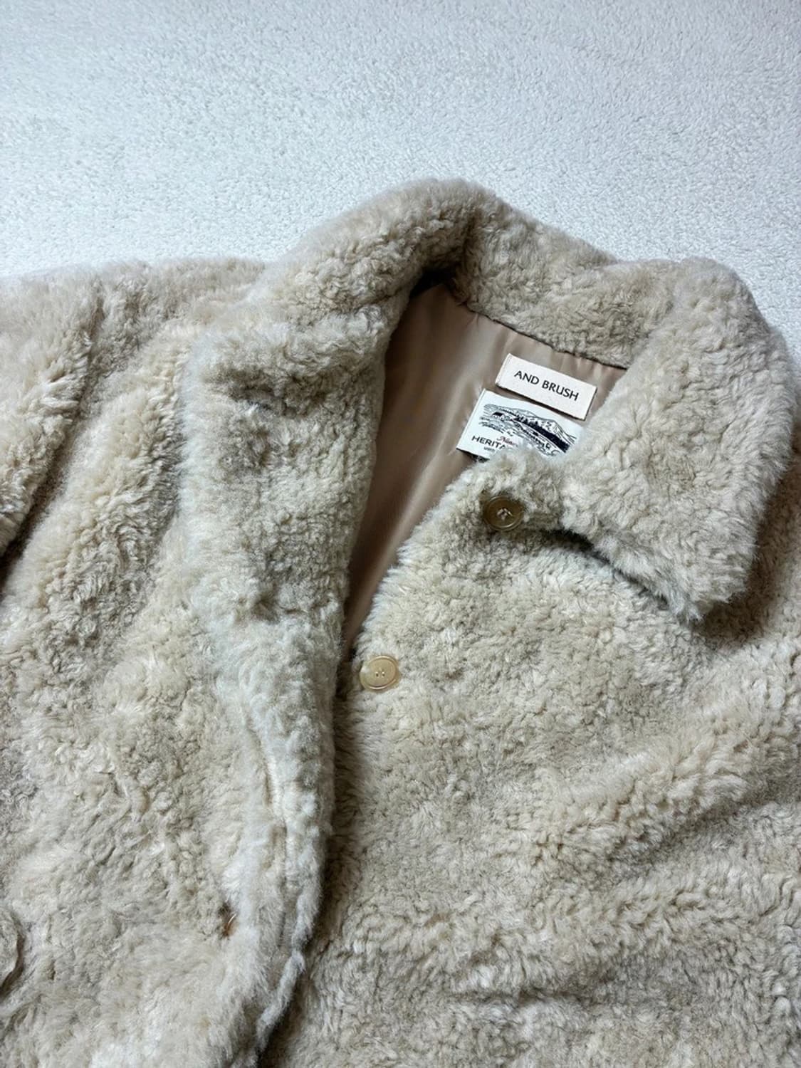 앤드브러쉬 ANDBRUCH 메리노울 이브닝 퍼 자켓 PN7890 상품이미지4