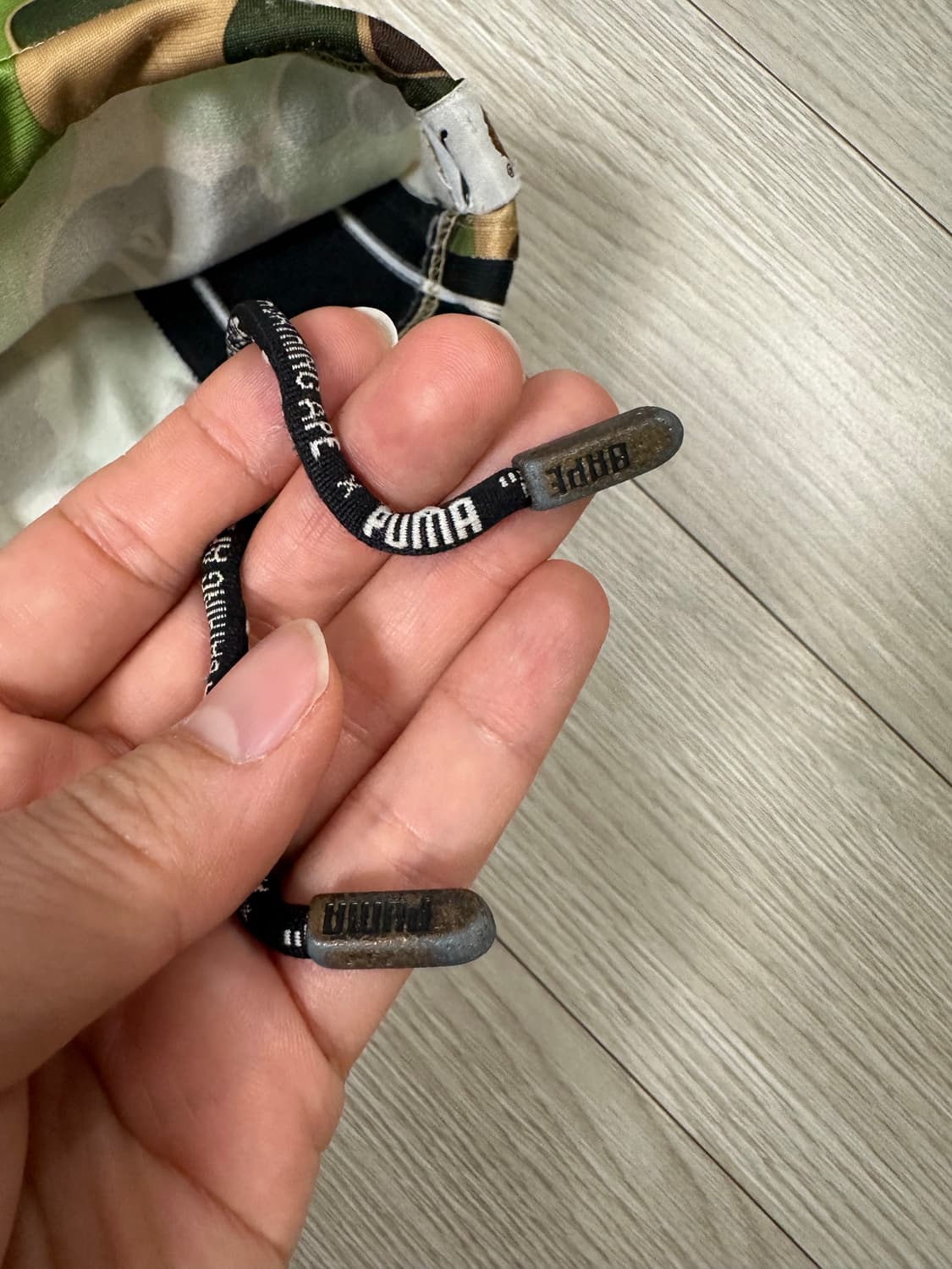 베이프x푸마 카모 트랙 팬츠 XS  상품이미지7