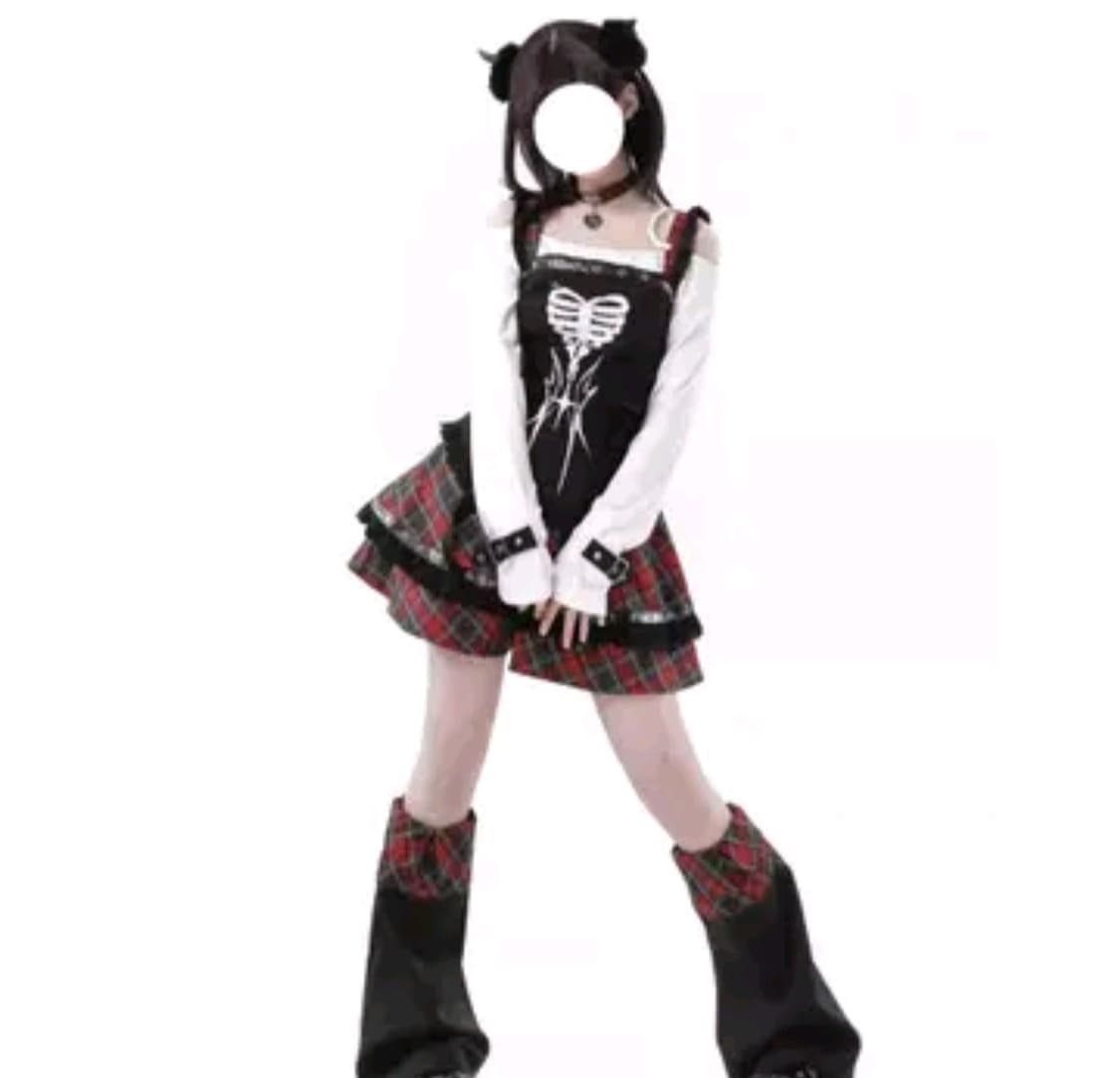 원가 137000원 대폭할인!!! 펑크 셋업 레드펑크 y2k 홍대 빈티지 상품이미지1