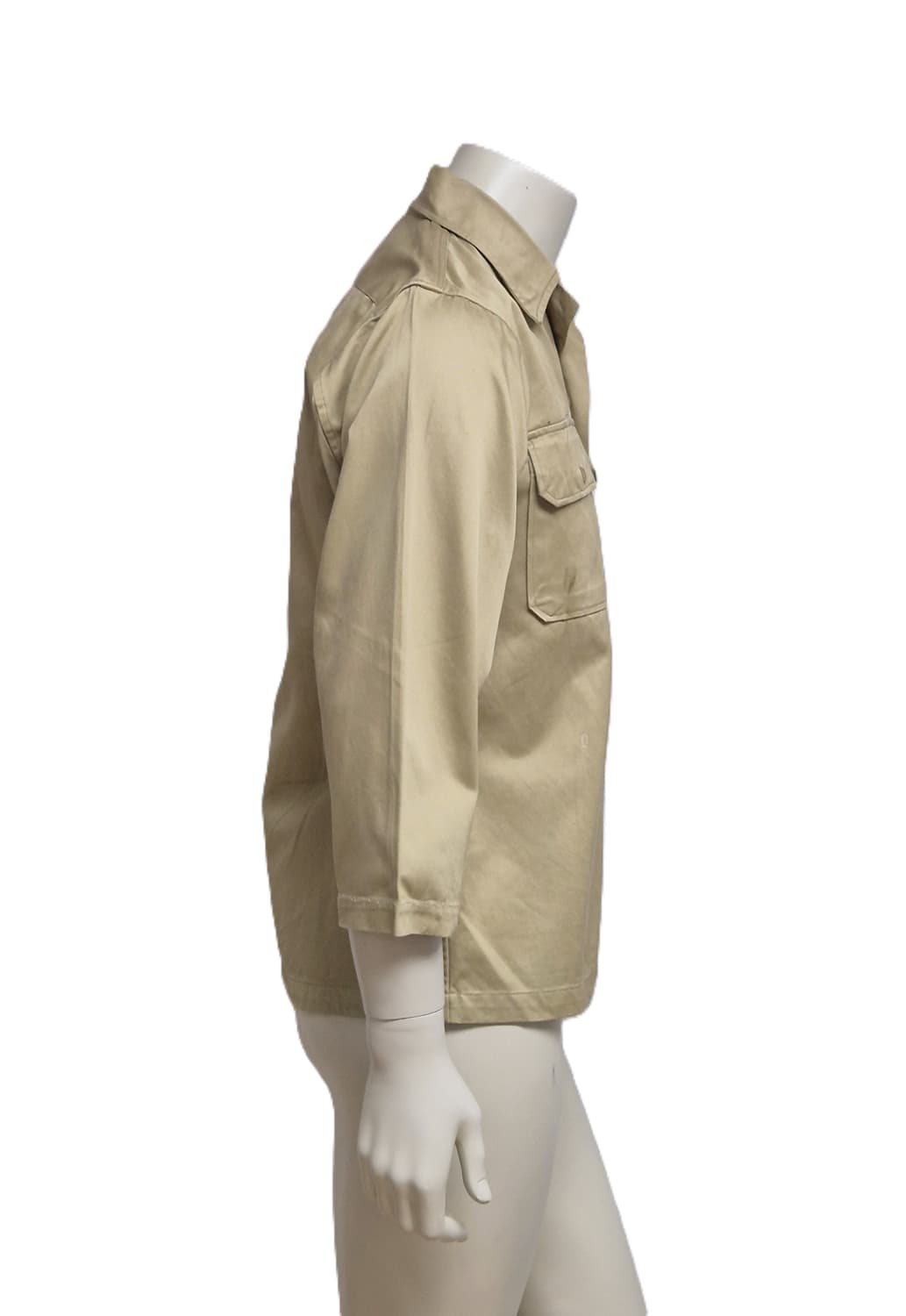육군 구형 정복 전투복 상의 카키 긴팔 카라티 셔츠 남방 (S) 상품이미지3