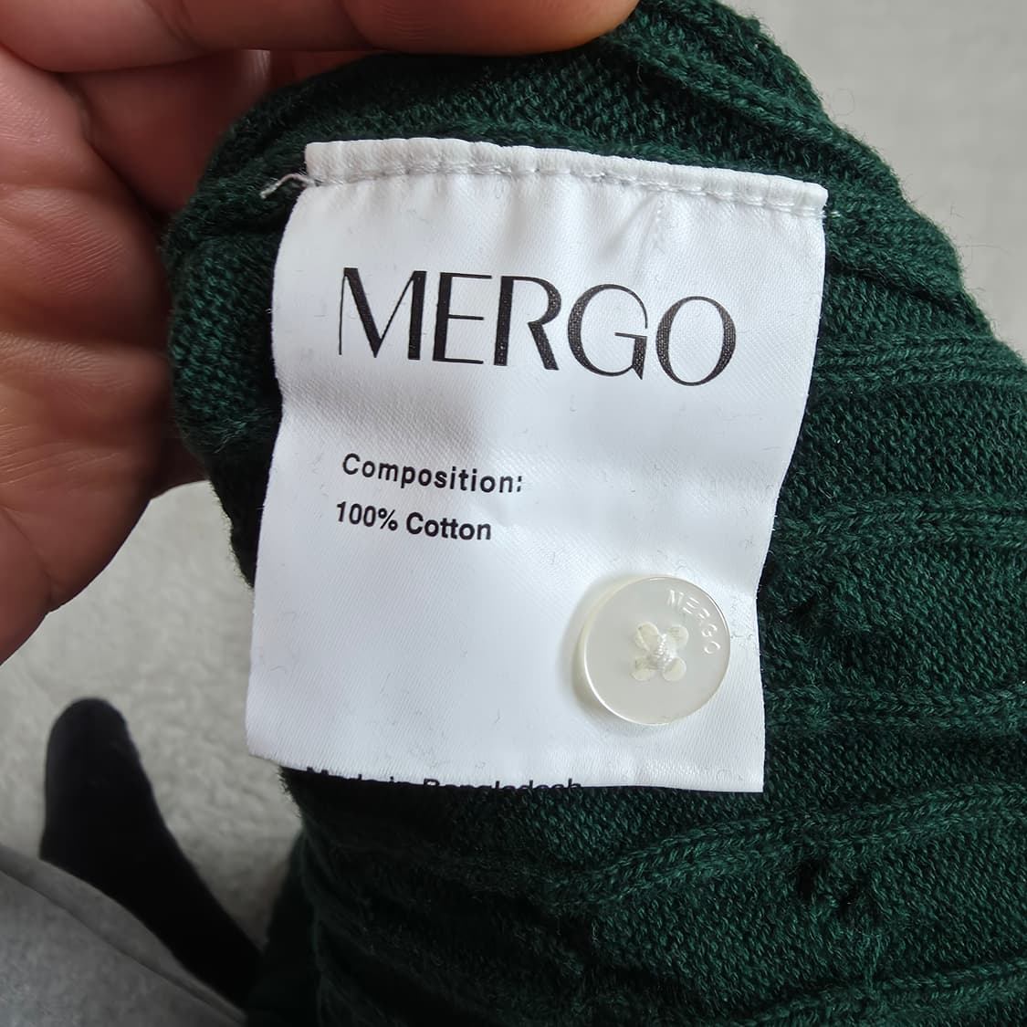 (XL)메르고 케이블 카라 반팔 니트 상품이미지5