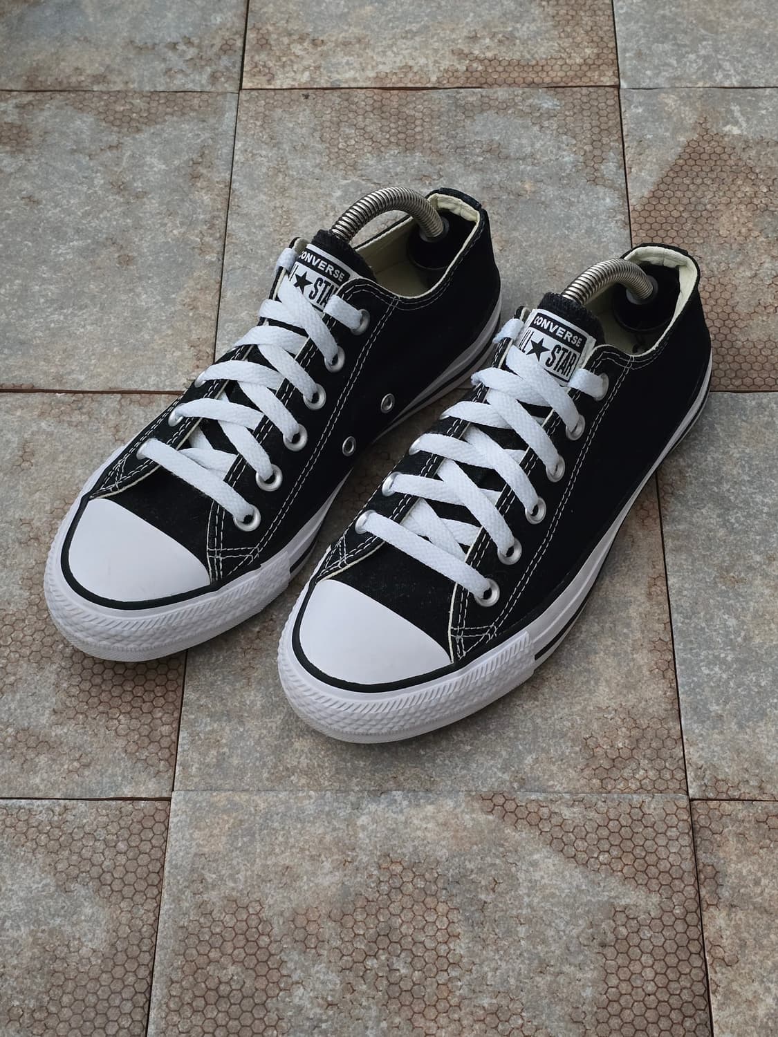 (245)컨버스 척테일러 올스타 로우 검흰  상품이미지1