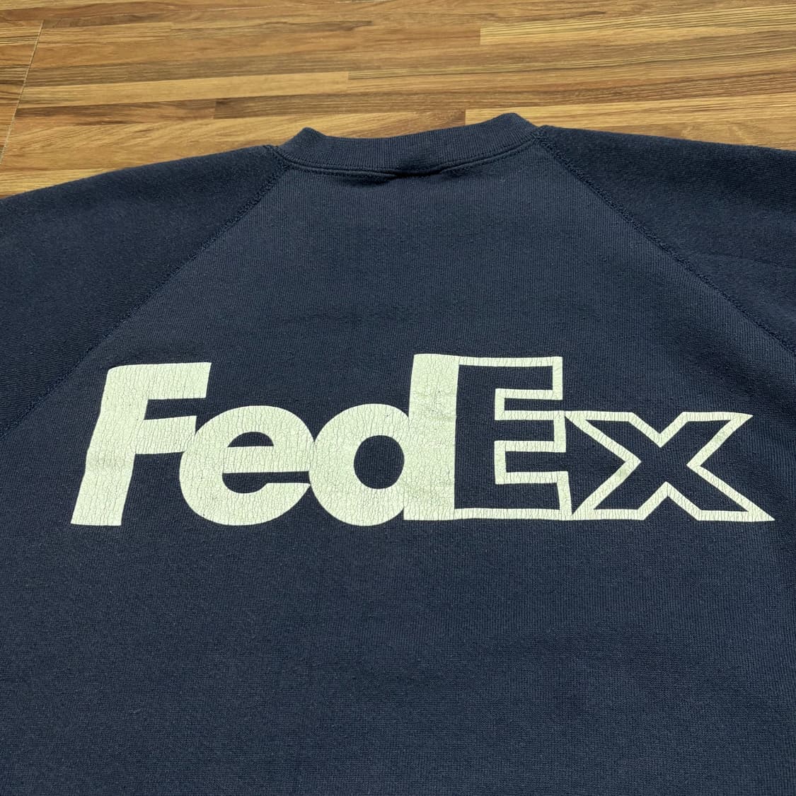 미제 90s 빈티지 FedEx 페덱스 네이비 discus 스웻셔츠 맨투맨 상품이미지4