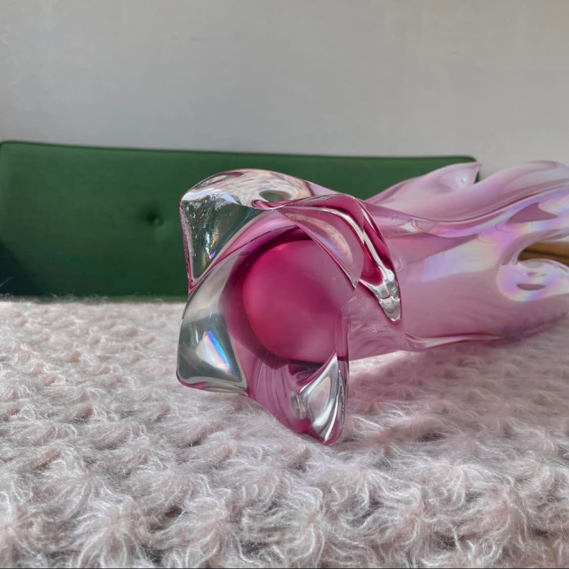 [70’s Vintage Vase] 빈티지 블로운 글라스 돌핀 유리 화병 상품이미지9