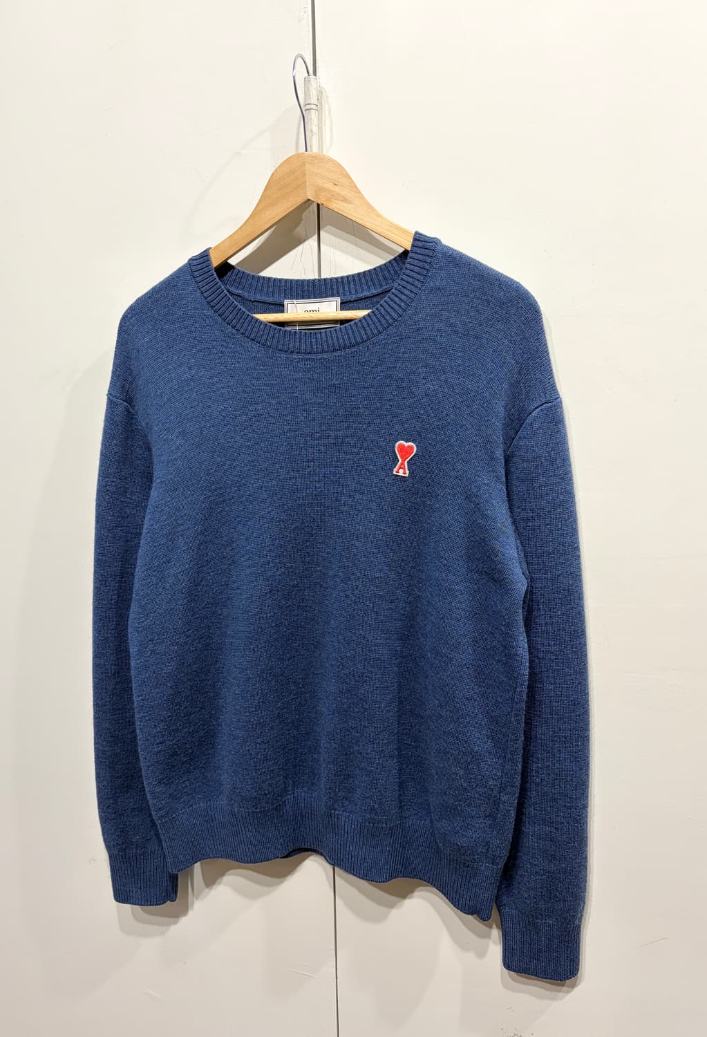 ami 아미 스몰 하트 로고 울 니트 상품이미지2