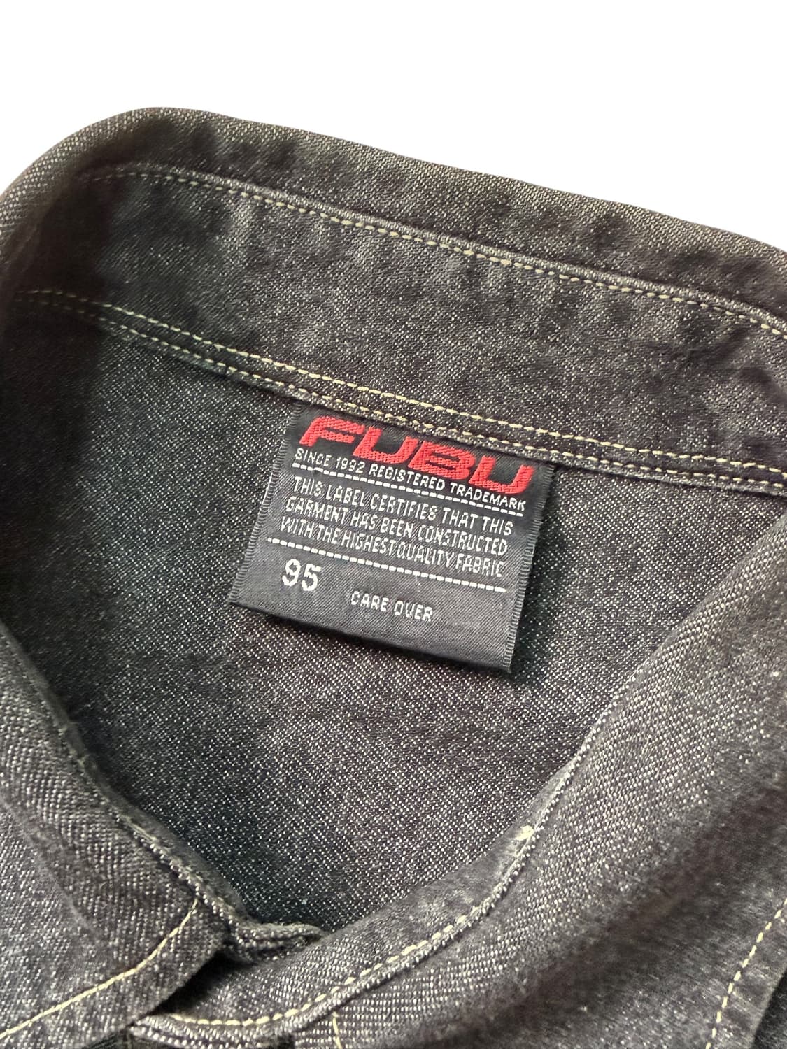 FUBU 후부 데님 레터링 셔츠 상품이미지3