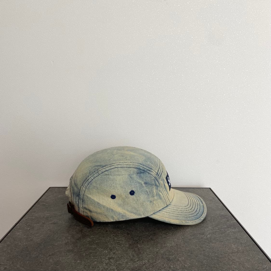 (OS) 슈프림 박스로고 캠프캡 모자 24SS 더티 인디고 데님 상품이미지3