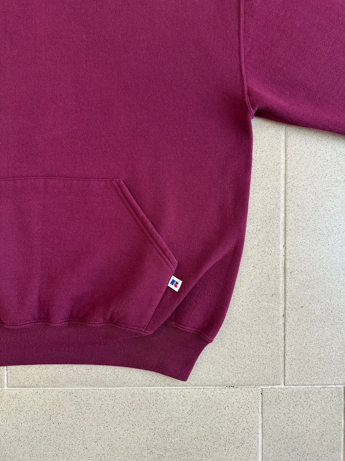 90s 빈티지 러셀 후드 버건디 L USA 상품이미지3