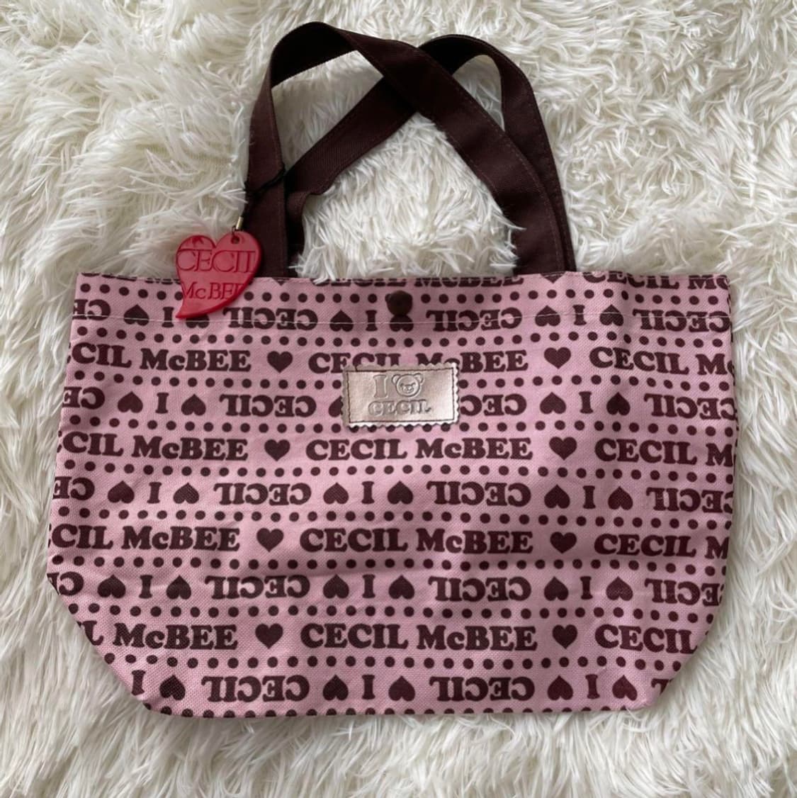 Cecil mcbee 라떼갸루 딸기 초코 토트백 상품이미지1