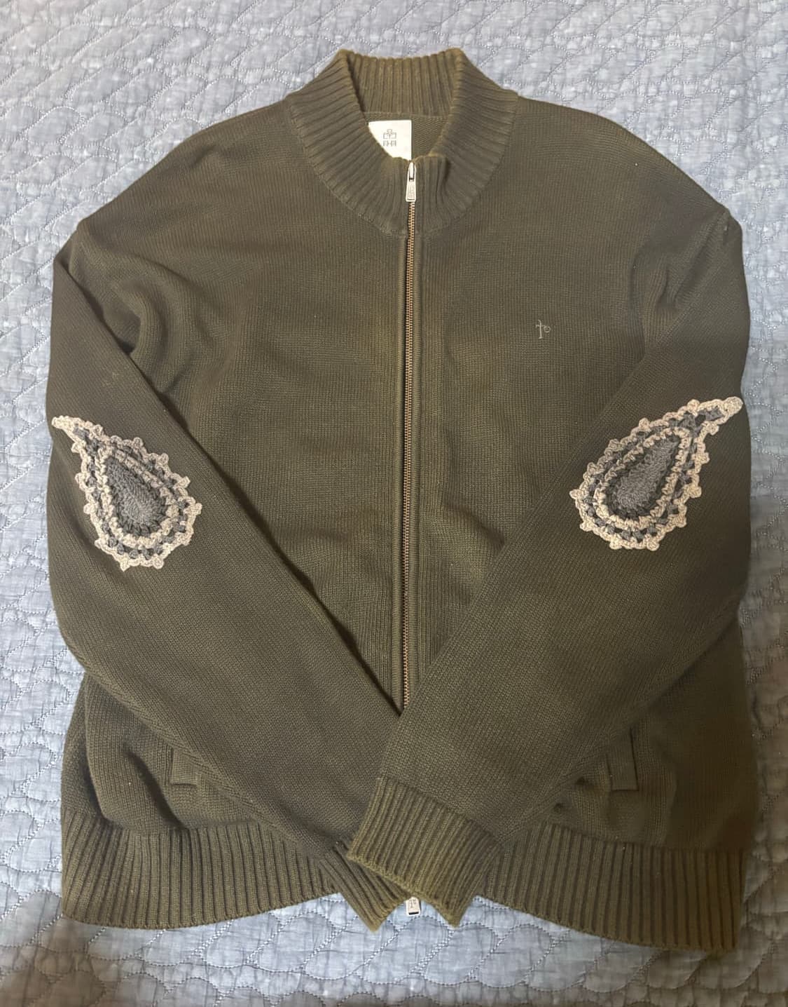 폴리테루 트랙니트집업 (다크그린) 상품이미지1