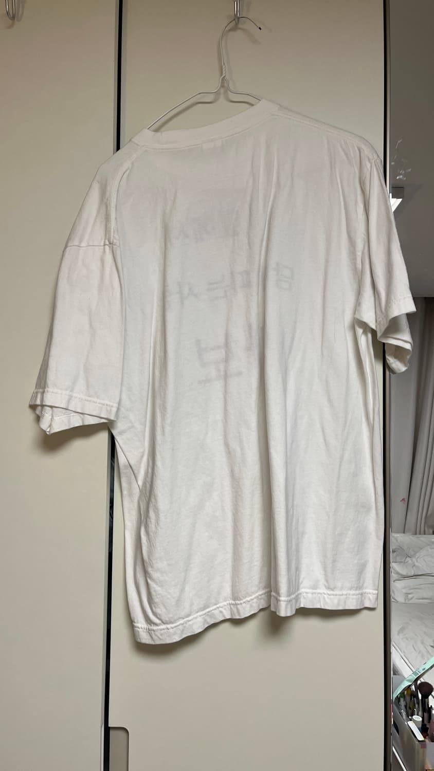 허슬라이프 금연 화이트 반팔 티셔츠 상품이미지2